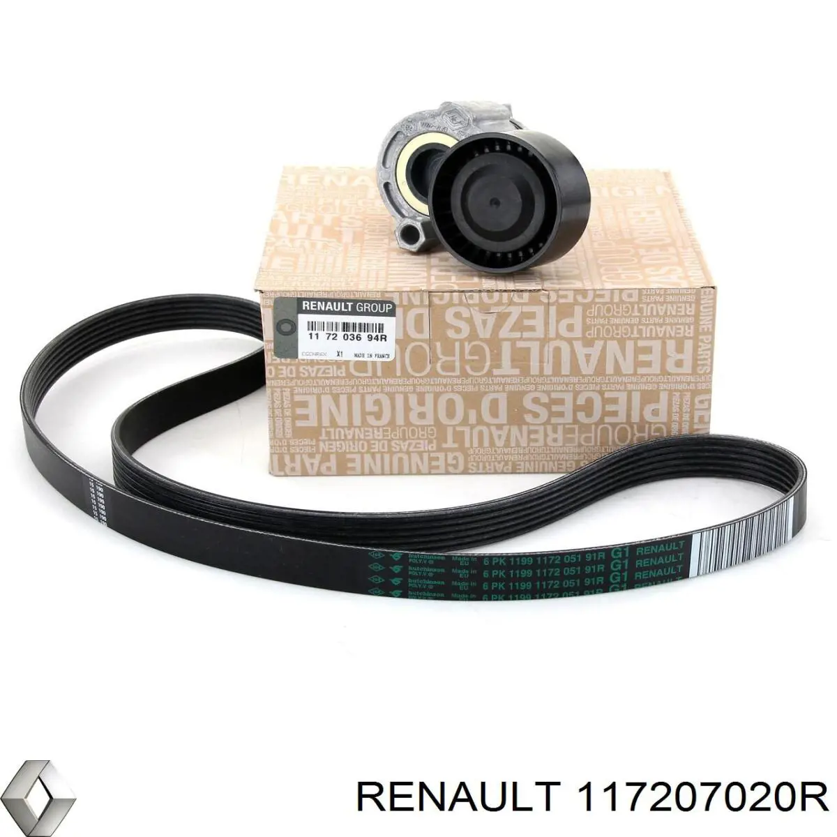 Ремінь приводний, агрегатів, комплект 7711946466 Renault (RVI)