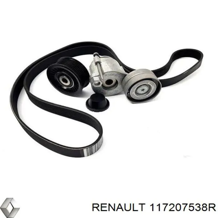 Ремінь приводний, агрегатів, комплект Renault (RVI) 117207538R ціна, від 105.41 USD