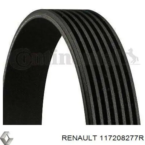 Клиновий ремінь Renault (RVI) 117208277R ціна, від 23.16 USD