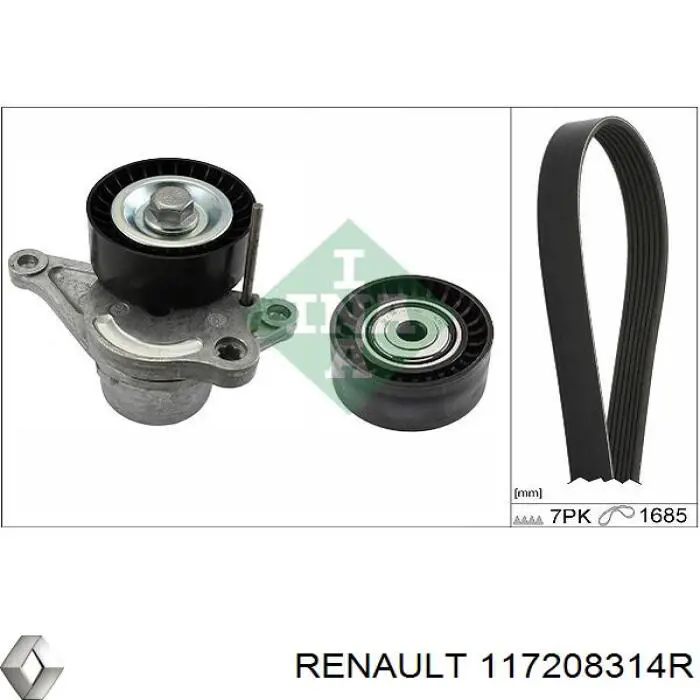 117208314R Renault (RVI) ремінь приводний, агрегатів