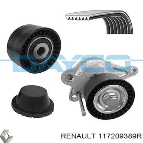 117209389R Renault (RVI) ремінь приводний, агрегатів, комплект