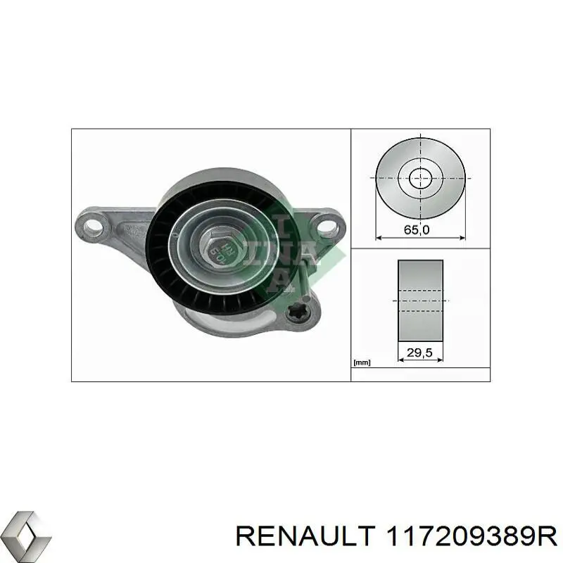 Купити 117209389R Renault (RVI) Ремінь приводний, агрегатів, комплект