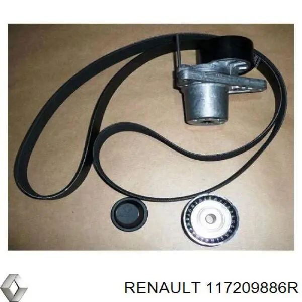 Натягувач приводного ременя Renault (RVI) 117209886R ціна, від 75.88 USD