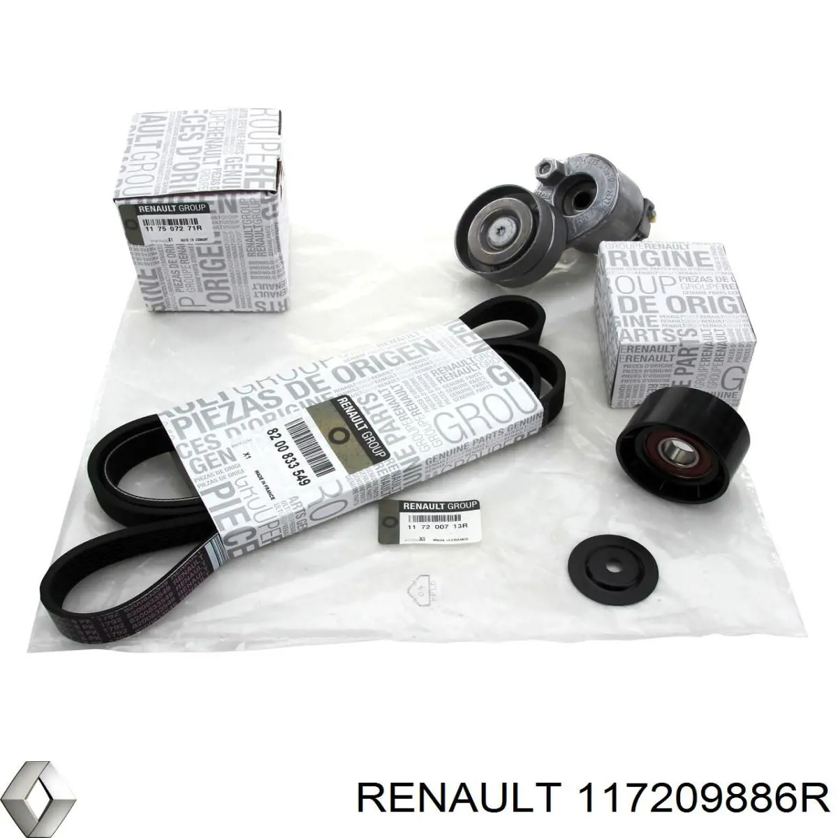 Купити 117209886R Renault (RVI) Натягувач приводного ременя