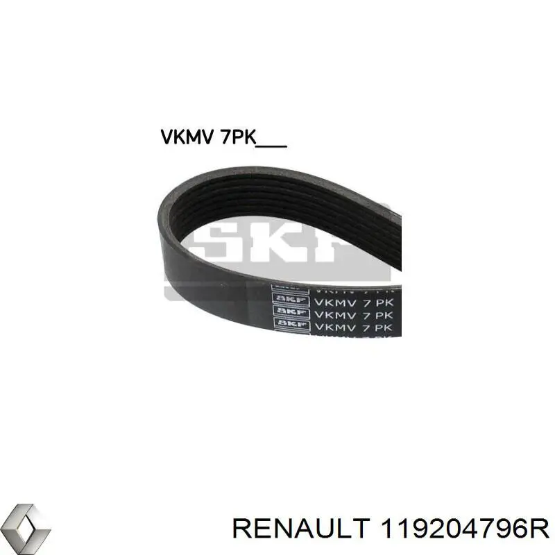 Купити 119204796R Renault (RVI) Ремінь генератора