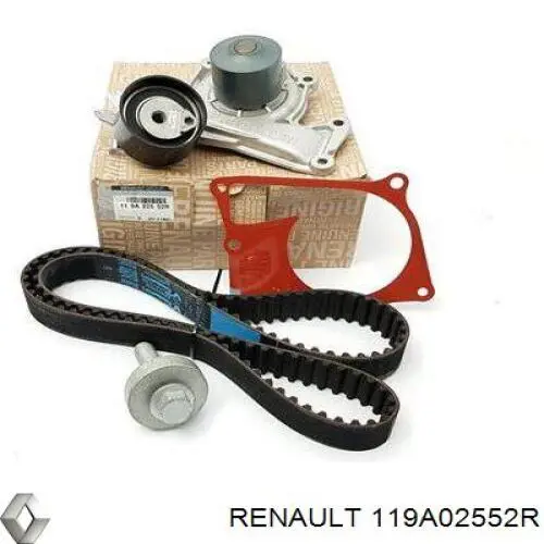 Комплект ГРМ Renault (RVI) 119A02552R ціна, від 138.87 USD