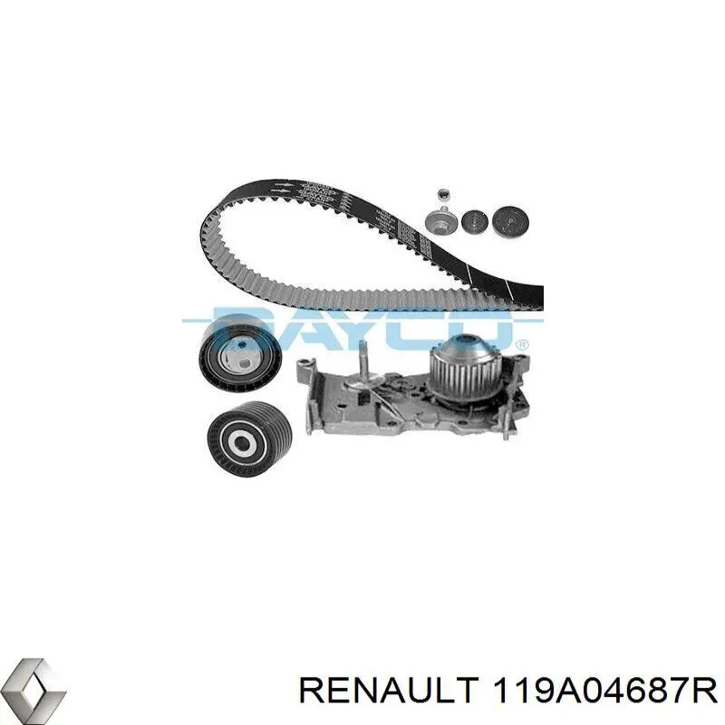 119A04687R Renault (RVI) Ремінь ГРМ, комплект