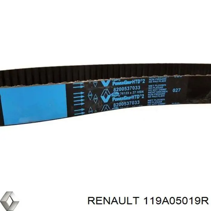119A05019R Renault (RVI) Ремінь ГРМ, комплект