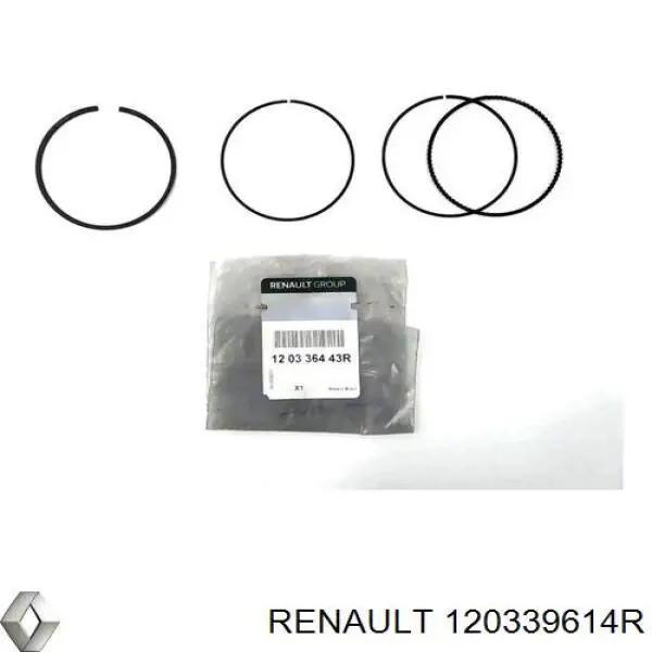 120339614R Renault (RVI) кільця поршневі на 1 циліндр, std.