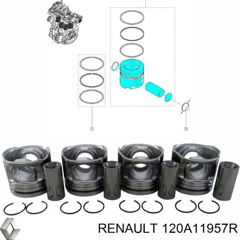 Купити 120A11957R Renault (RVI) 