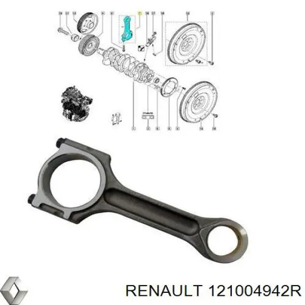 Шатун поршня ДВЗ STS 95RE004ST ціна, від 46.61 USD