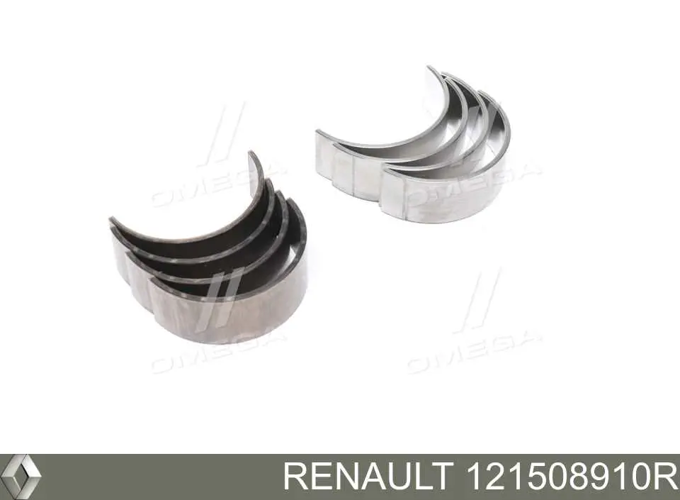 121508910R Renault (RVI) вкладиші колінвала, шатунні, комплект, стандарт (std)