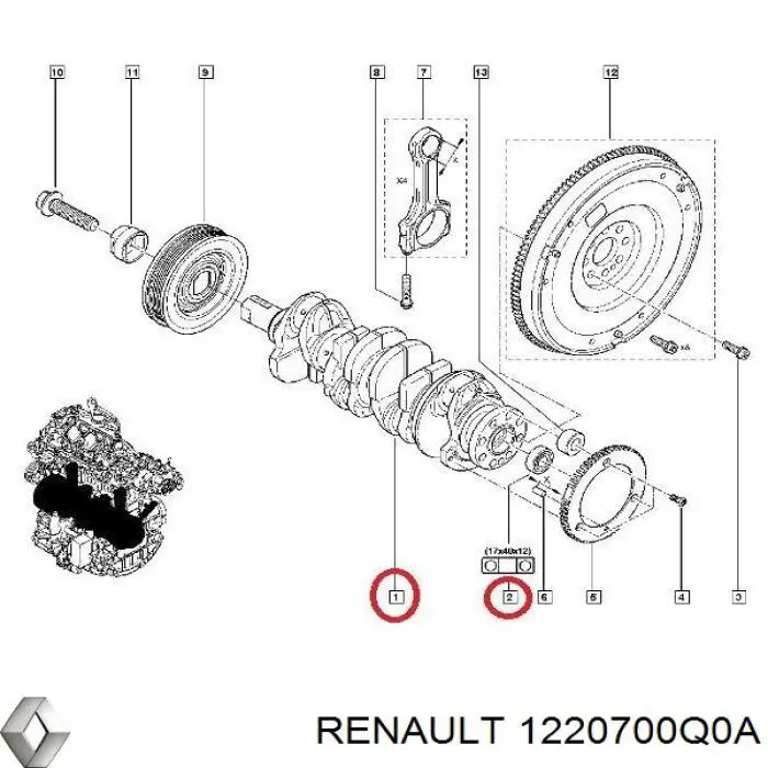 1220700Q0A Renault (RVI) 