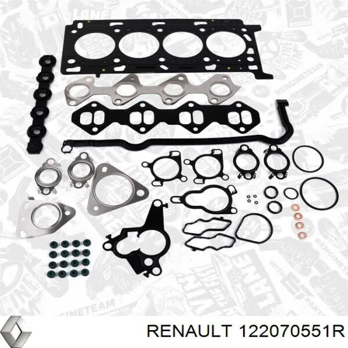 Купити 122070551R Renault (RVI) Вкладиші колінвала, корінні, комплект, стандарт (STD)