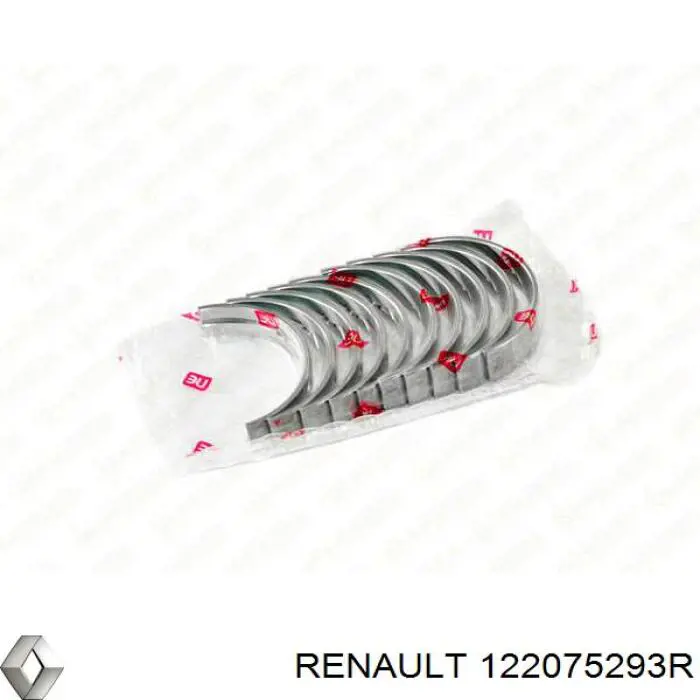122075293R Renault (RVI) вкладиші колінвала, корінні, комплект, стандарт (std)
