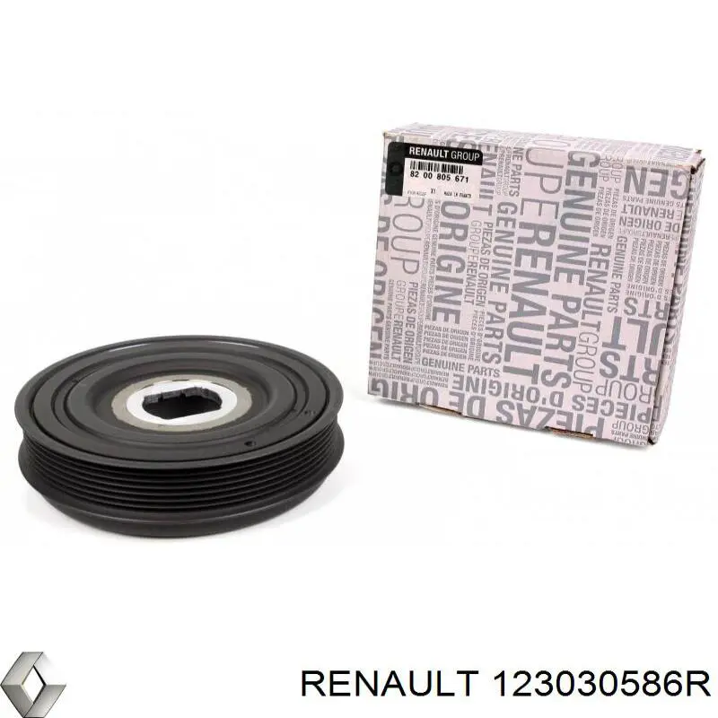 Шків колінвала 123030586R Renault (RVI)