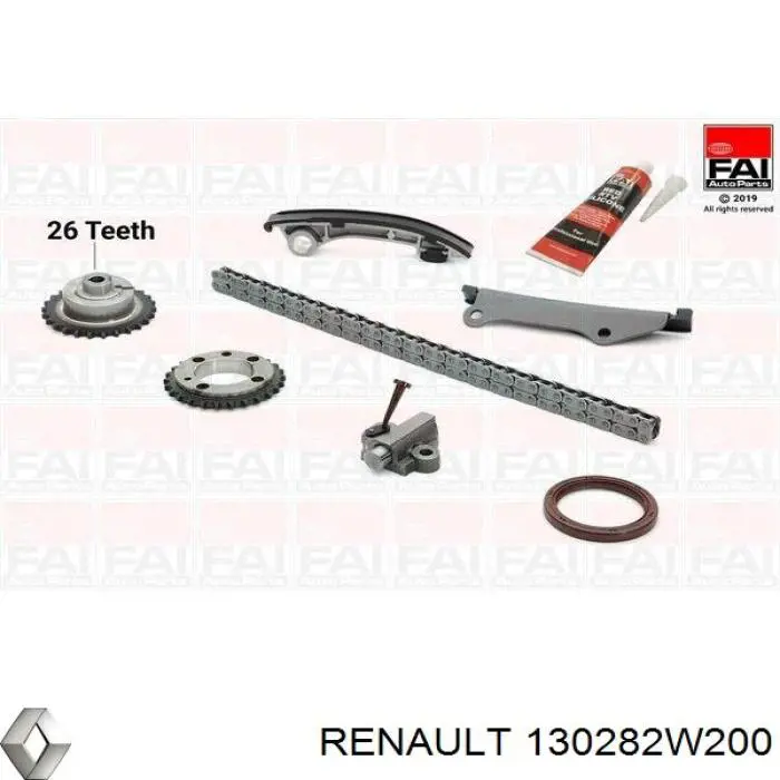 Купити 130282W200 Renault (RVI) Ланцюг ГРМ, розподілвала