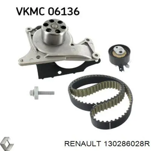 Зубчастий ремінь Renault (RVI) 130286028R ціна, від 38.50 USD