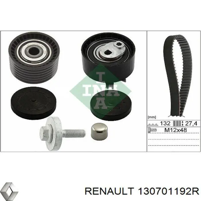 130701192R Renault (RVI) ролик натягувача ременя грм