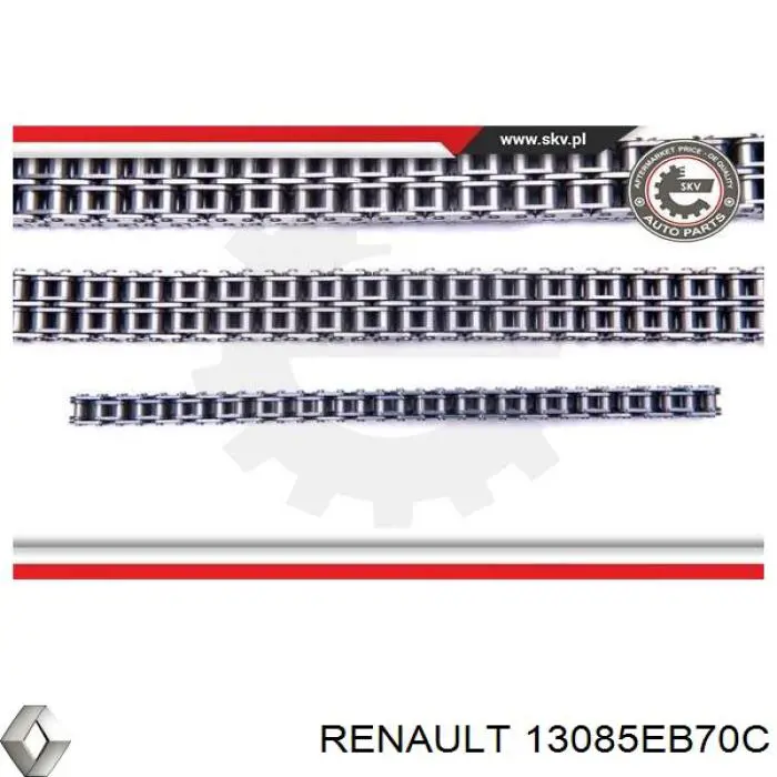 Заспокоювач ланцюга ГРМ, лівий 13085EB70C Renault (RVI)