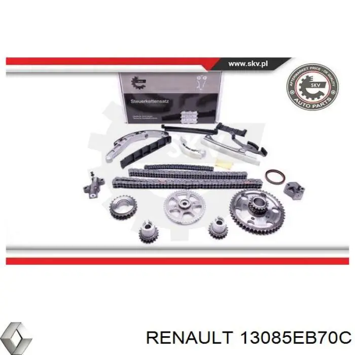 Заспокоювач ланцюга ГРМ, лівий 13085EB70C Renault (RVI)