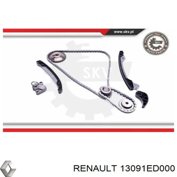 13091ED000 Renault (RVI) Башмак натягувача ланцюга ГРМ