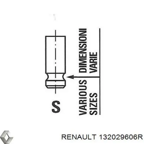 Клапан випускний Renault CAPTUR 2 (Рено CAPTUR)