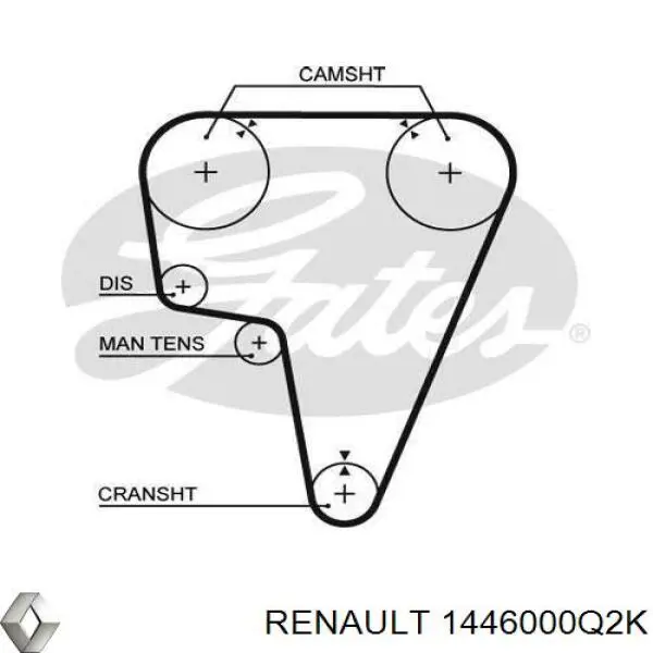 1446000Q2K Renault (RVI) Масловіддільник