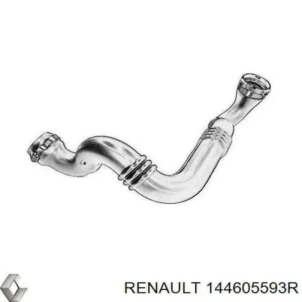 144605593R Renault (RVI) шланг/патрубок інтеркулера, правий