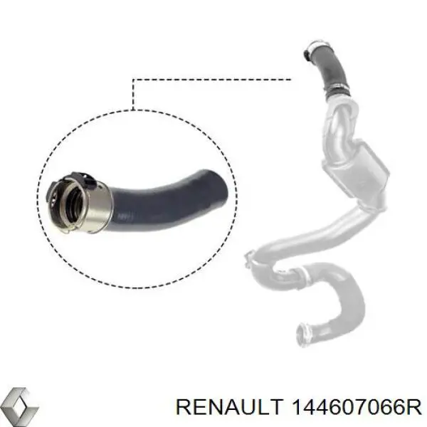 Шланг/патрубок интеркуллера 144607066R Renault (RVI)