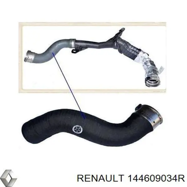 Шланг/патрубок интеркуллера Renault (RVI) 144609034R ціна, від 25.34 USD