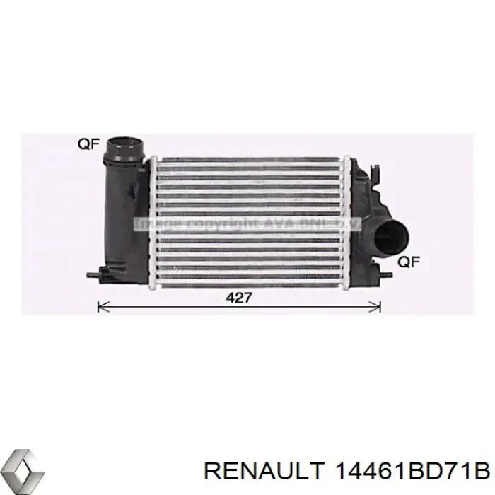 Інтеркулер 14461BD71A Nissan/Infiniti