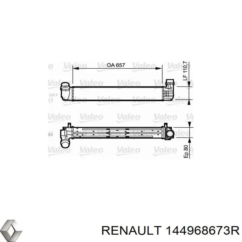 Система охолодження наддувочного повітря Renault (RVI) 144968673R ціна, від 86.87 USD