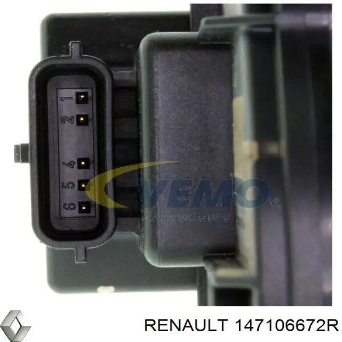 Клапан ЄГР 147106672R Renault (RVI)