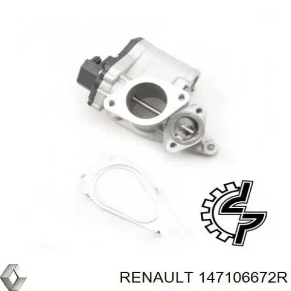 Клапан EGR рециркуляції газів Renault (RVI) 147106672R