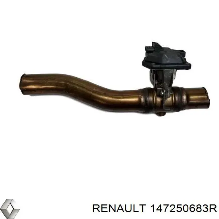 Труба вихлопна, від каталізатора до глушника Renault Fluence (L3) (Рено Флюенс)