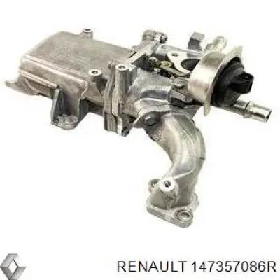 Радіатор системи рециркуляції ОГ Renault Scenic GRAND 4 (R9) (Рено Сценік)