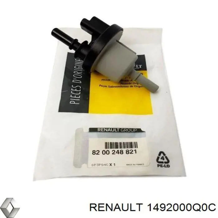 Купити 1492000Q0C Renault (RVI) Клапан абсорбера
