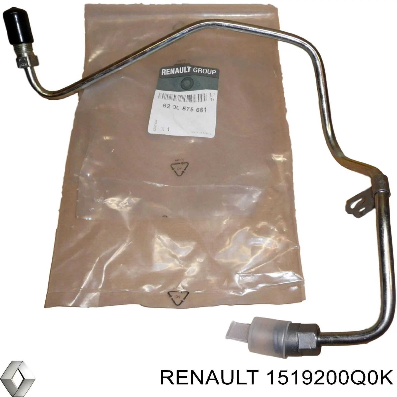 Трубка/шланг подачі масла до турбіни Renault (RVI) 1519200Q0K ціна, від 26.49 USD