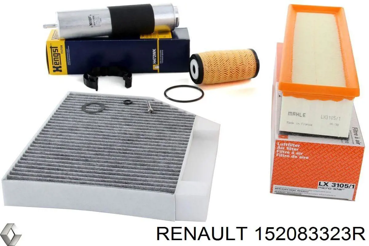 Масляний фільтр двигуна Renault (RVI) 152083323R ціна, від 6.58 USD
