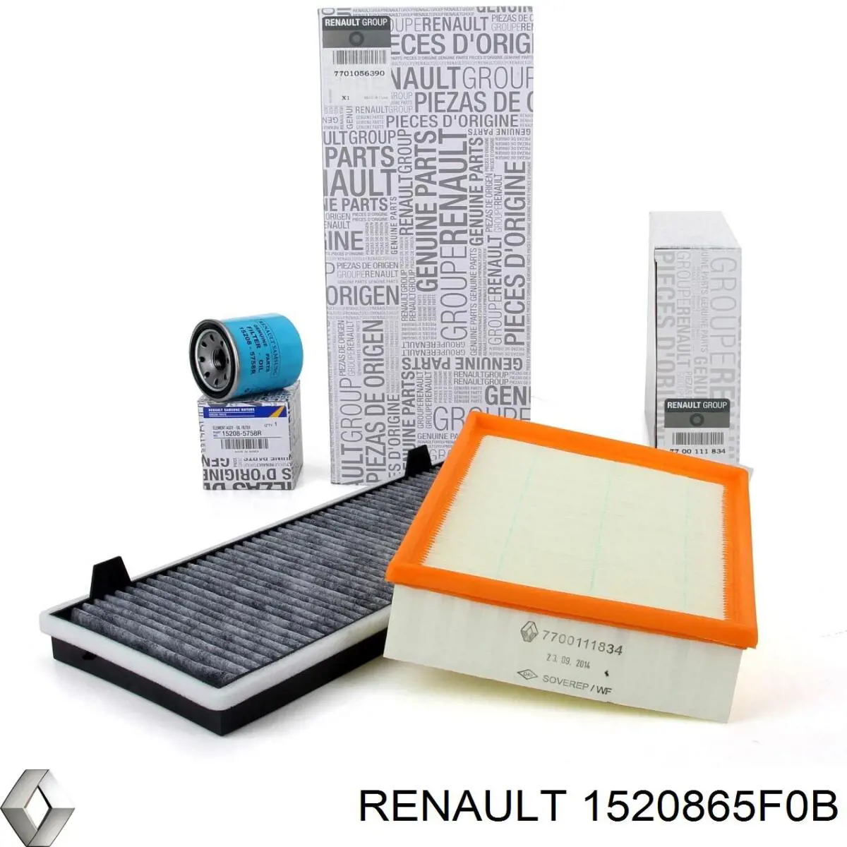 Фільтр масляний 1520865F0B Renault (RVI)