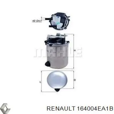 Купити 164004EA1B Renault (RVI) Фільтр-відстійник палива грубої очистки
