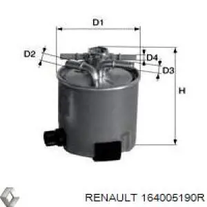 Паливний фільтр 164005190R Renault (RVI)