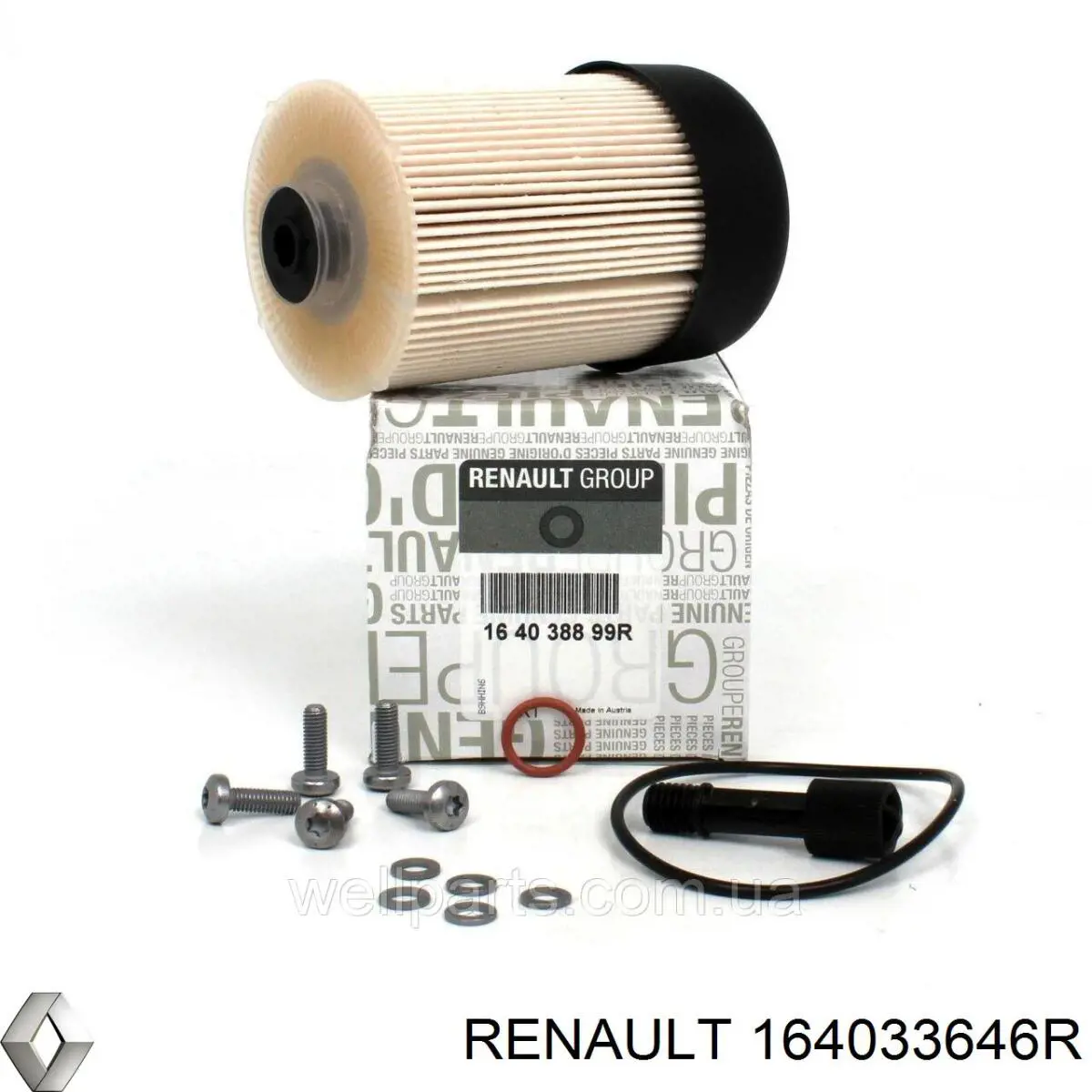 Фільтр тонкого очищення палива Renault (RVI) 164033646R ціна, від 17.18 USD