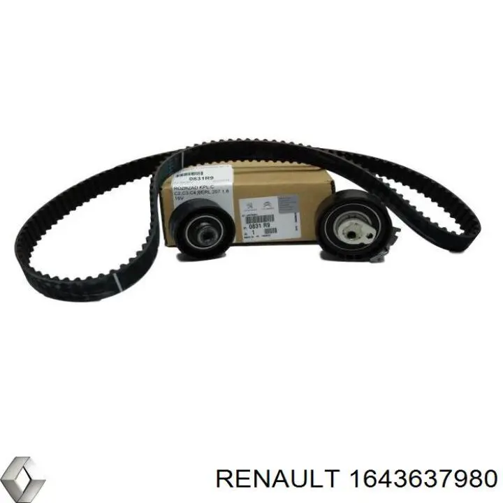 Ремінь ГРМ, комплект 1643637980 Renault (RVI)