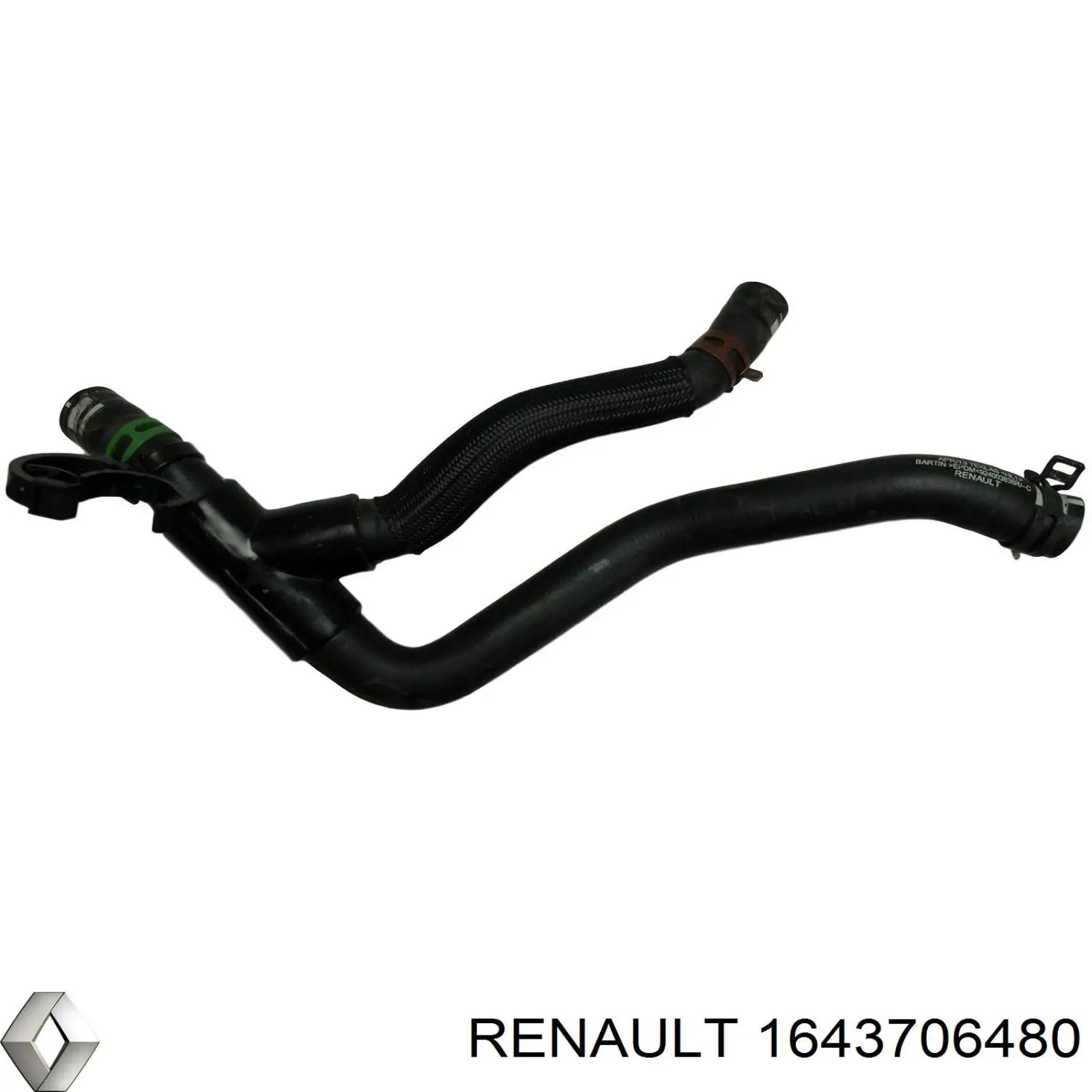 1643706480 Renault (RVI) Шланг радіатора опалювача/грубки, подача
