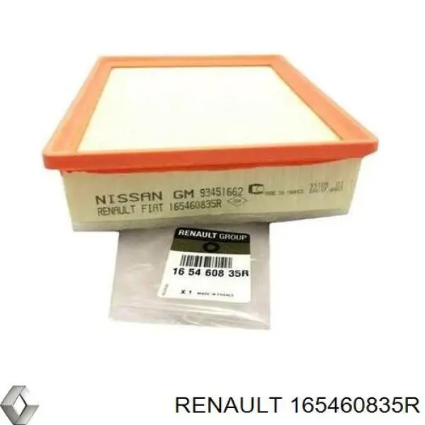 Купити 165460835R Renault (RVI) Автомобільний фільтр повітря