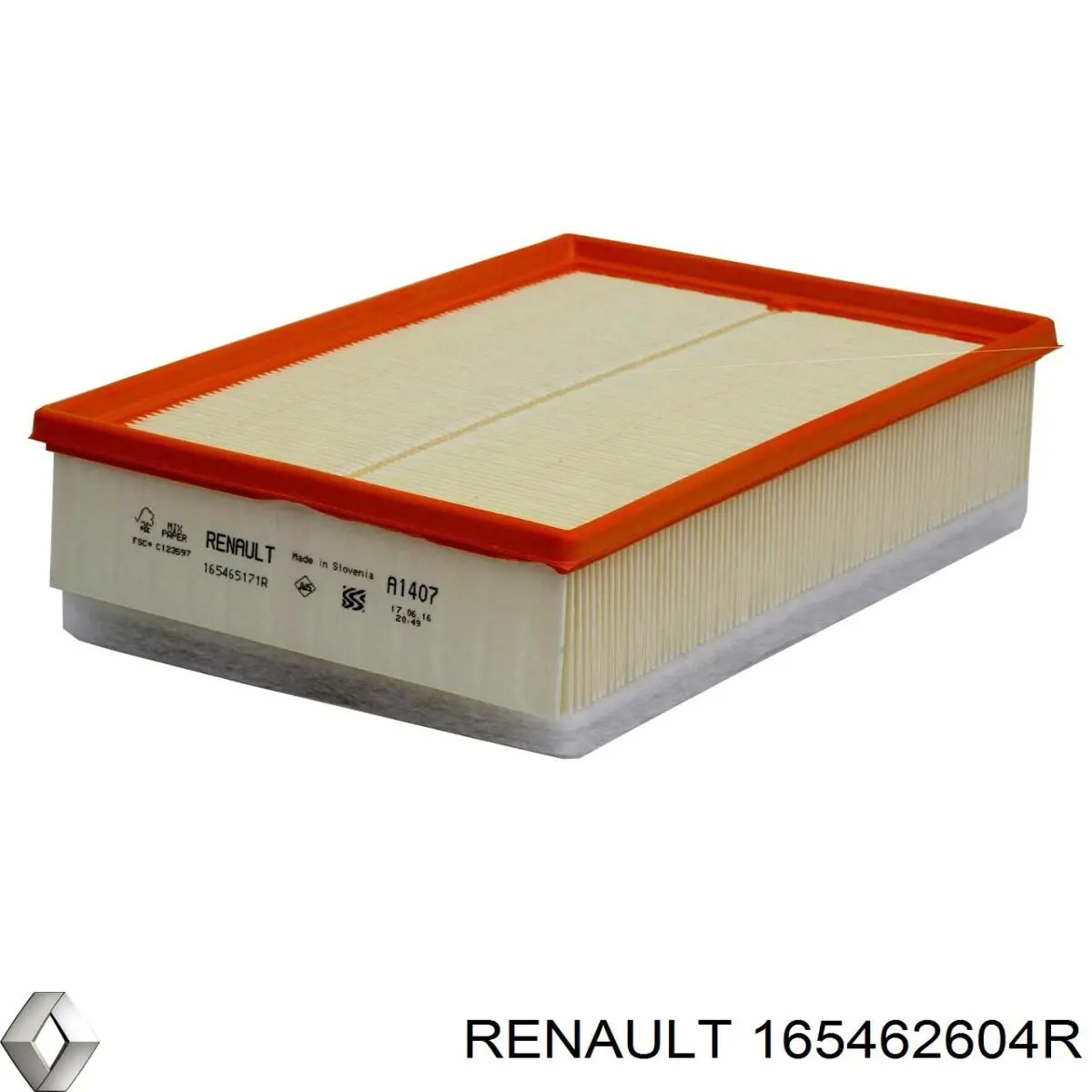 Купити 165462604R Renault (RVI) Автомобільний фільтр повітря