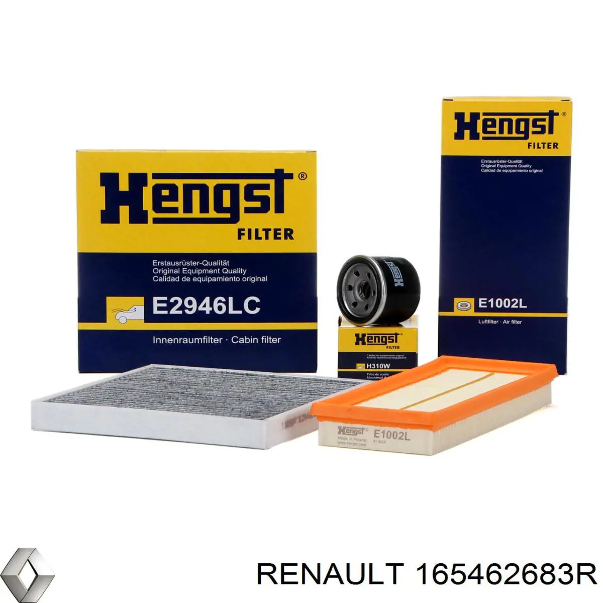 Повітряний фільтр 165462683R Renault (RVI)