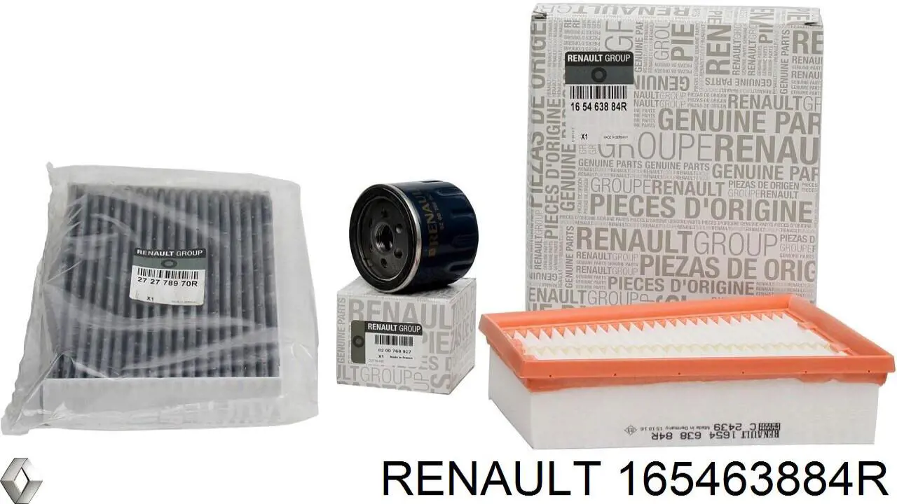 Купити 165463884R Renault (RVI) Автомобільний фільтр повітря